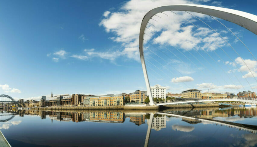 Newcastle on Tyne header pano image of the water
