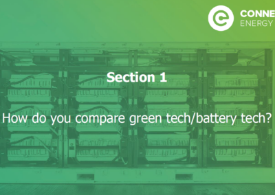 How do you compare green tech/battery tech?